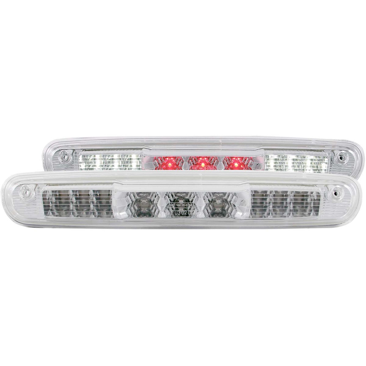 Center High Mount Stop Light LED Clear Lens Chrome Housing B-Series Silverado/Sierra 1500 2007-2013, Silverado 2500 HD/Sierra 2500 HD/3500 HD/Sierra 3500 HD 2007-2014 AnzoUSA