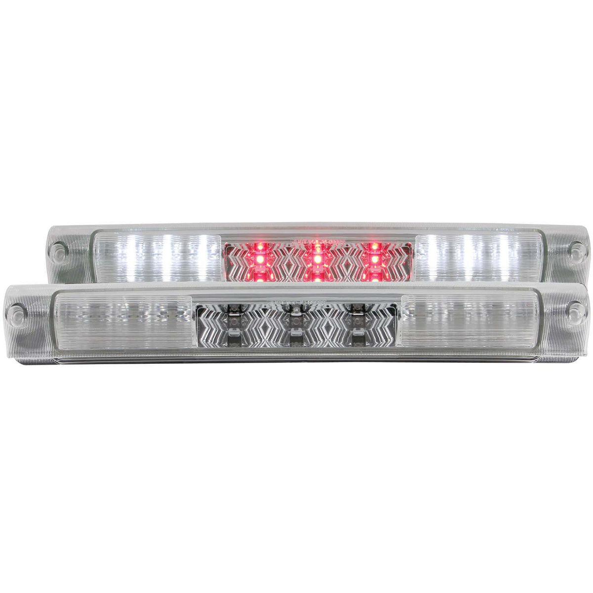 Center High Mount Stop Light LED Clear Lens Chrome Housing B-Series Ford Excursion 2000-2005, Ford F-150 1997-2003 Ford F-250 1997-1998, Ford F-250 HD 1997 AnzoUSA