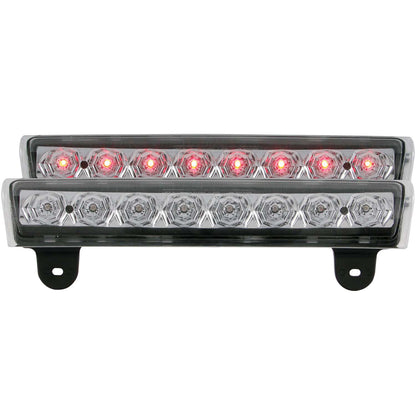 Center High Mount Stop Light LED Clear Lens Black Does Not Fit Barn Door Models Chevrolet Suburban 1500/2500/Tahoe 2000-2006, GMC Envoy/XL 2005-2006, GMC Yukon/XL 1500/XL 2500 2000-2006 AnzoUSA