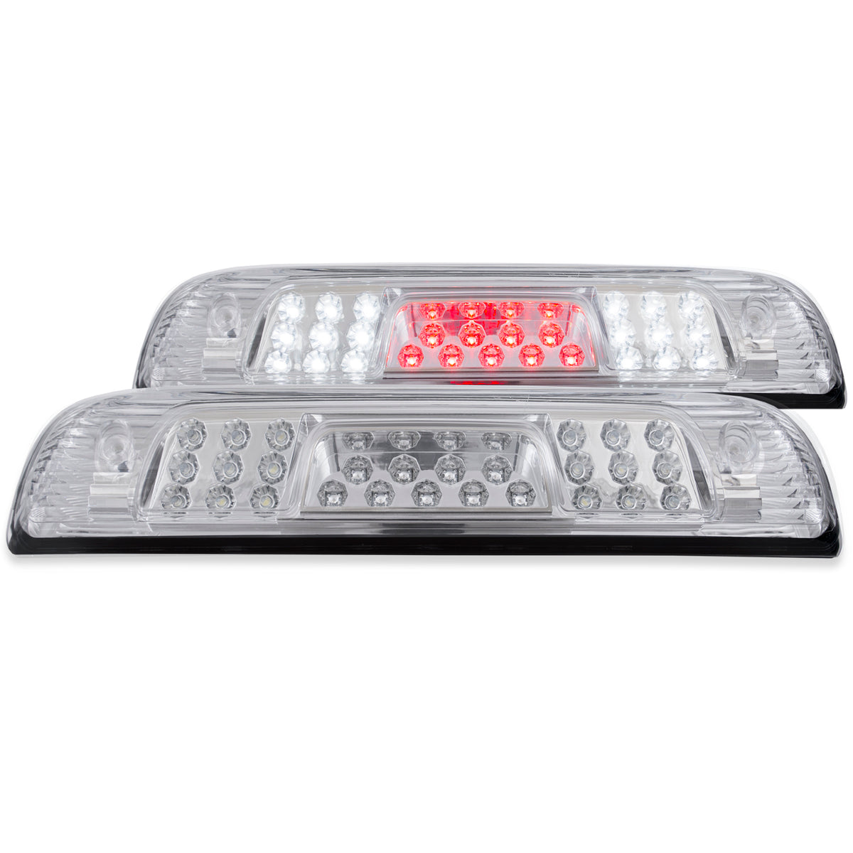 Center High Mount Stop Light LED Clear Lens Chrome Housing Silverado/Sierra 1500/2500 HD/Sierra 2500 HD/3500 HD/Sierra 3500 HD 2014-2019, Chevy Silverado 2500 2014-2018, 3500 2015-2018, 4500 HD/5500 HD/6500 HD 2019, GMC Sierra 1500 Limited 2019 AnzoUSA
