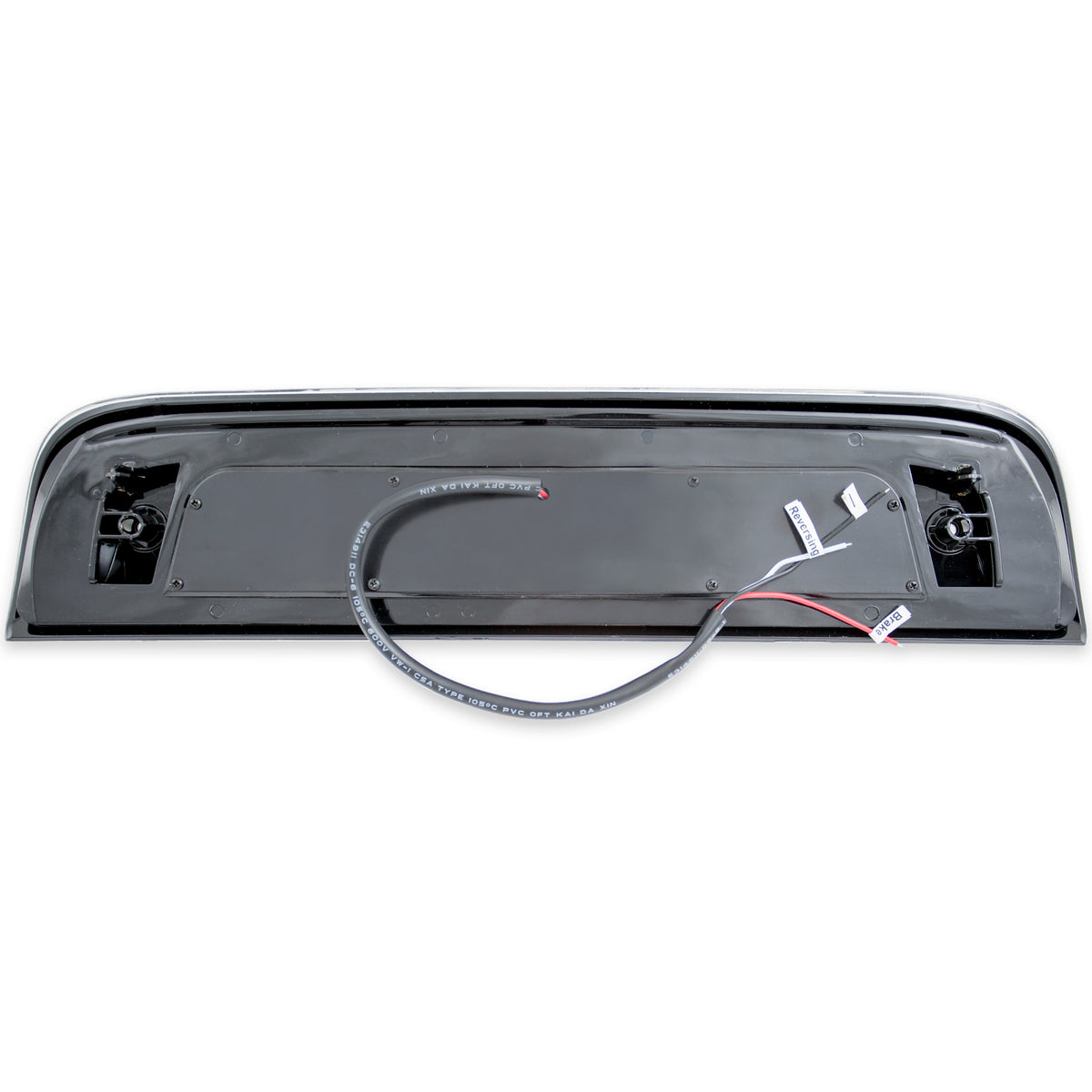 Center High Mount Stop Light LED Clear Lens Chrome Housing Silverado/Sierra 1500/2500 HD/Sierra 2500 HD/3500 HD/Sierra 3500 HD 2014-2019, Chevy Silverado 2500 2014-2018, 3500 2015-2018, 4500 HD/5500 HD/6500 HD 2019, GMC Sierra 1500 Limited 2019 AnzoUSA-1