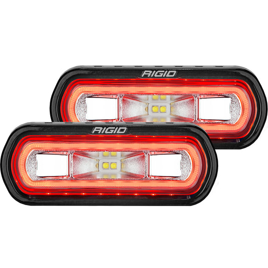 SR-L Series Off-Road Spreader Pod 3 Wire Surface Mount with Halo Pair Rigid Industries-1
