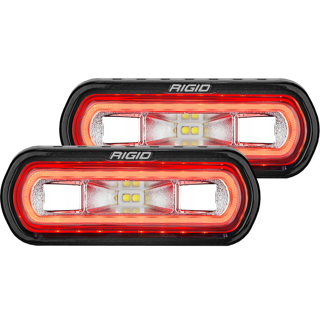 SR-L Series Off-Road Spreader Pod 3 Wire Surface Mount with Halo Pair Rigid Industries-1