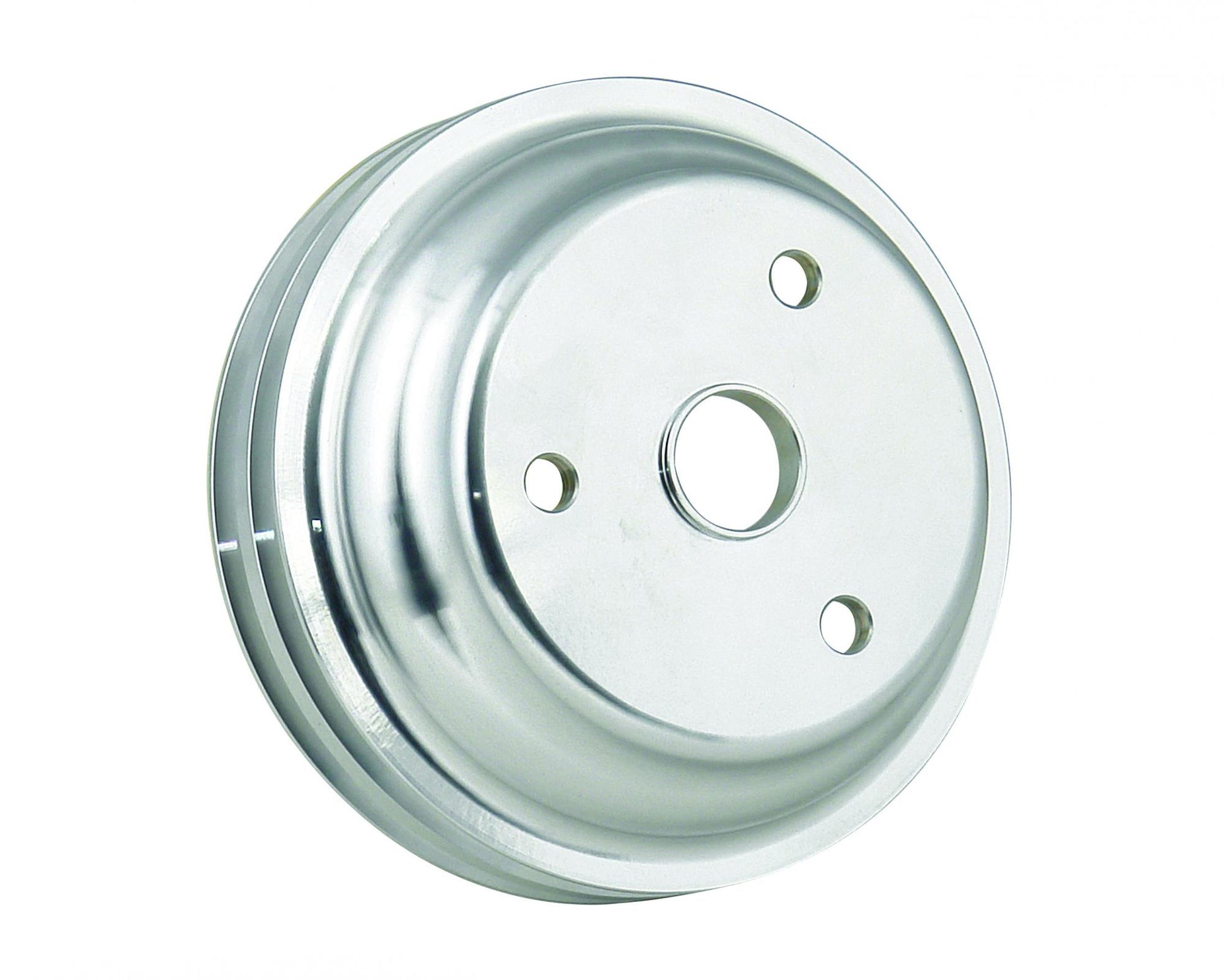 Crank Pulley Aluminum Double Groove Fits 1969-1985 Chevrolet Small Block with Long Water Pump Mr Gasket