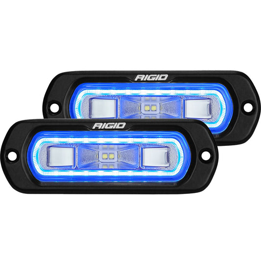 Rigid Industries SR-L Series Off-Road Spreader Pod Blue Halo Pair Rigid Industries