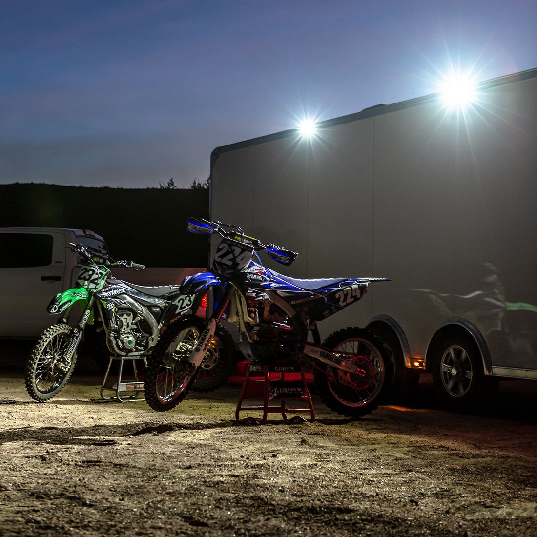 Rigid Industries SR-L Series Off-Road Spreader Pod Blue Halo Pair Rigid Industries