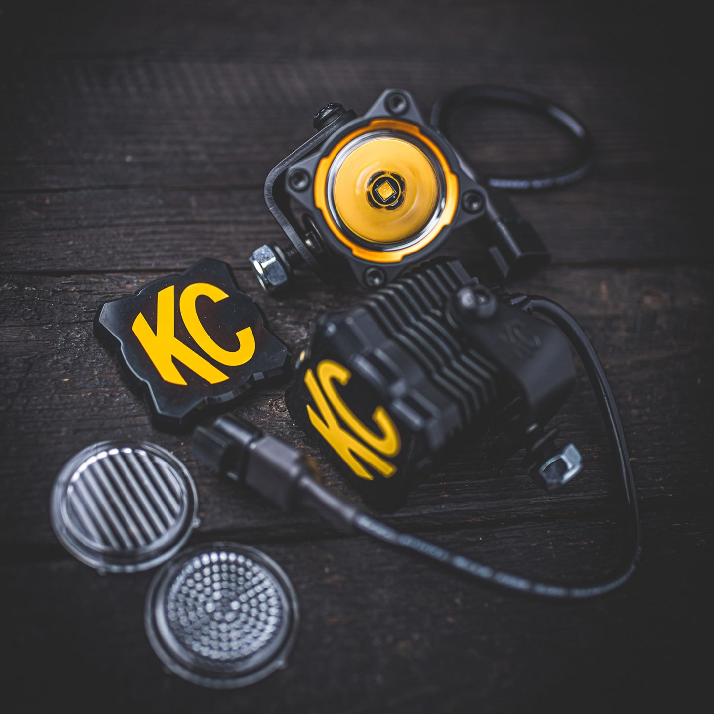 Head Light Cover Flex Era 1 Black Each KC Hilites-9