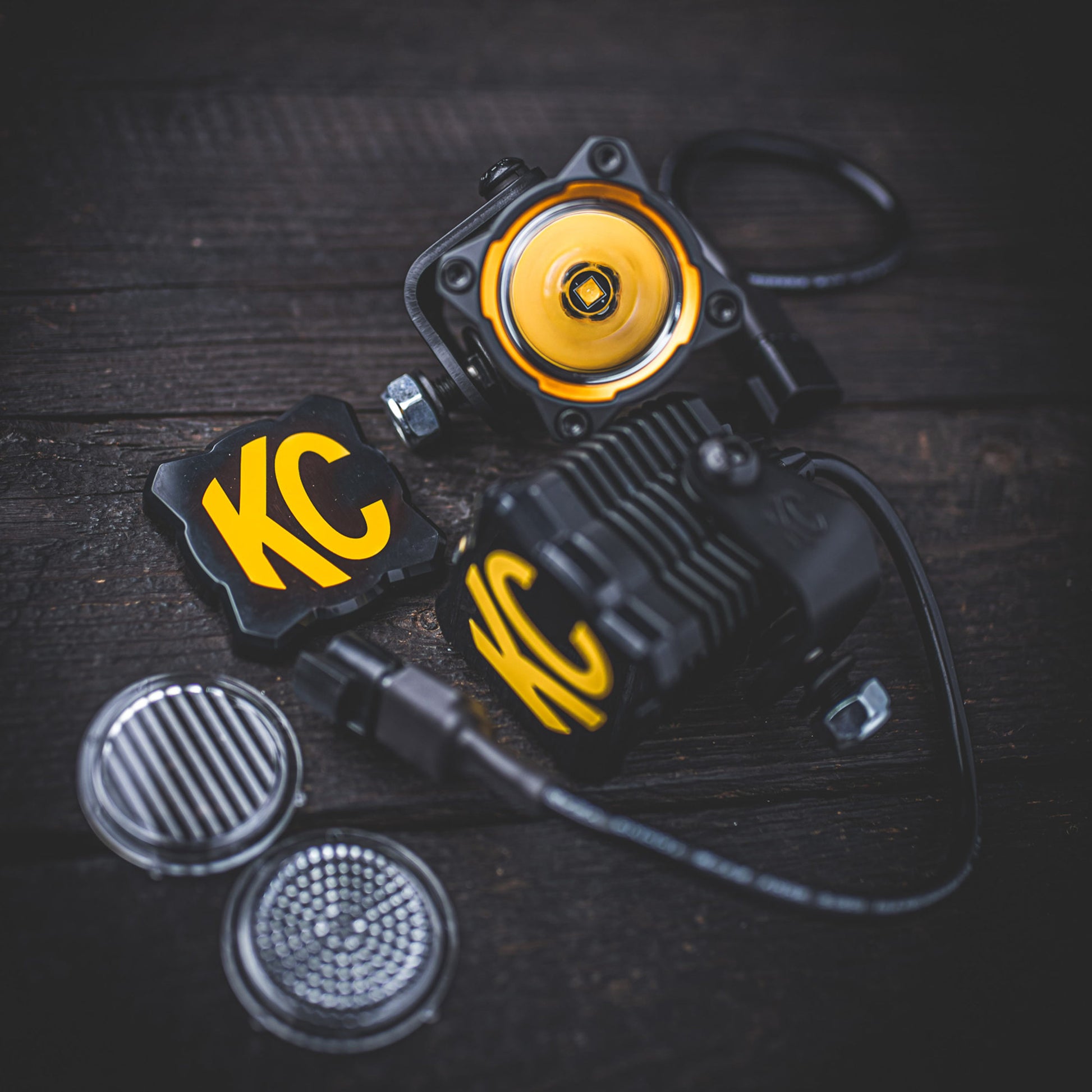 Head Light Cover Flex Era 1 Black Each KC Hilites-9