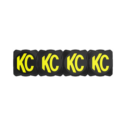 Head Light Cover Flex Era Bar 10 Inch Black/Yellow Each KC Hilites