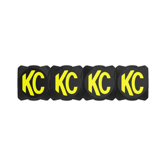 Head Light Cover Flex Era Bar 10 Inch Black/Yellow Each KC Hilites