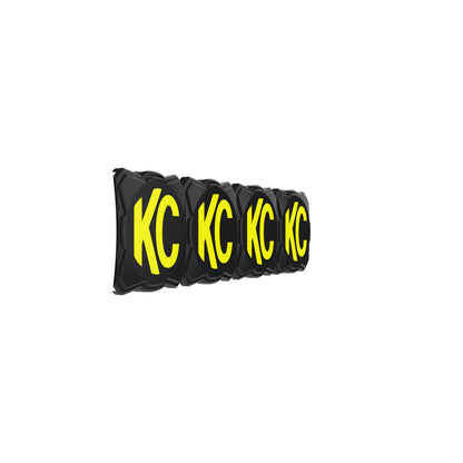 Head Light Cover Flex Era Bar 10 Inch Black/Yellow Each KC Hilites-1