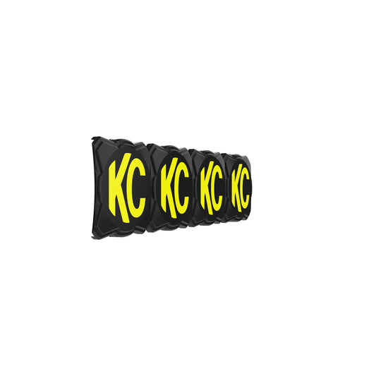 Head Light Cover Flex Era Bar 10 Inch Black/Yellow Each KC Hilites-1