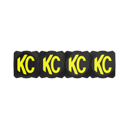 Head Light Cover Flex Era Bar 10 Inch Black/Yellow Each KC Hilites-13