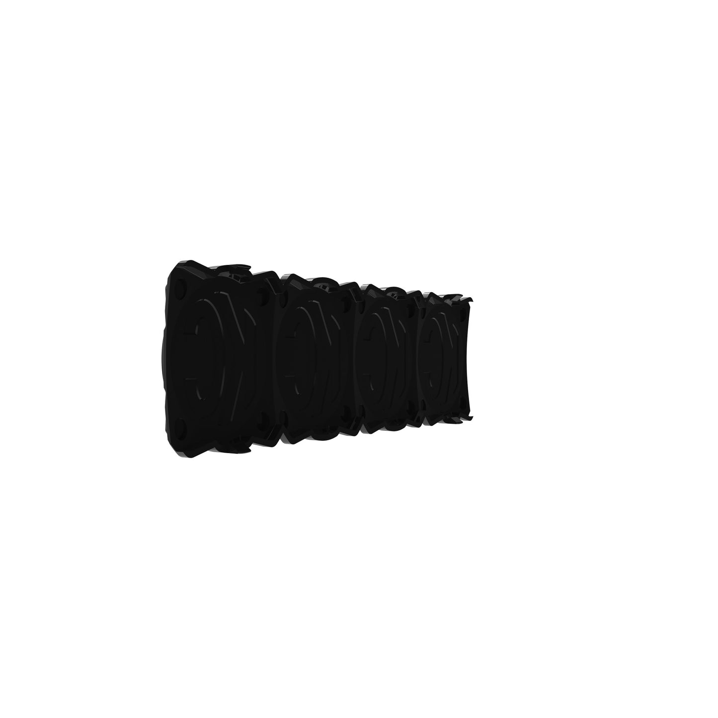 Head Light Cover Flex Era Bar 10 Inch Black/Yellow Each KC Hilites-5