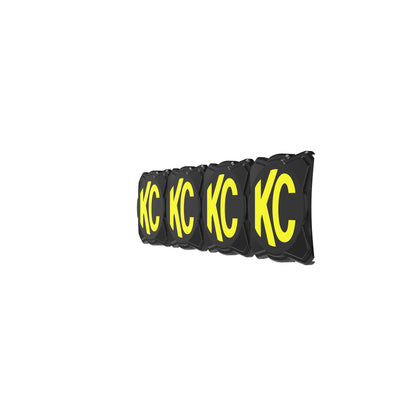 Head Light Cover Flex Era Bar 10 Inch Black/Yellow Each KC Hilites-7