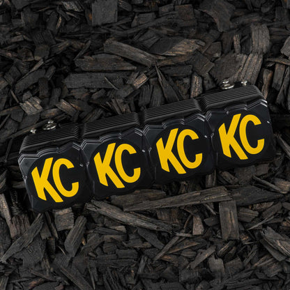 Head Light Cover Flex Era Bar 10 Inch Black/Yellow Each KC Hilites-9