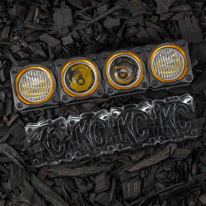 Head Light Cover Shield Flex Era Bar 10 Inch Each KC Hilites-24