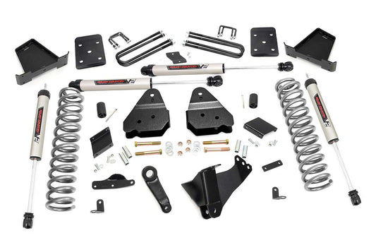 Rough Country 4.5 Inch Suspension Lift Kit w/V2 Shocks 15-16 F-250 4WD Rough Country