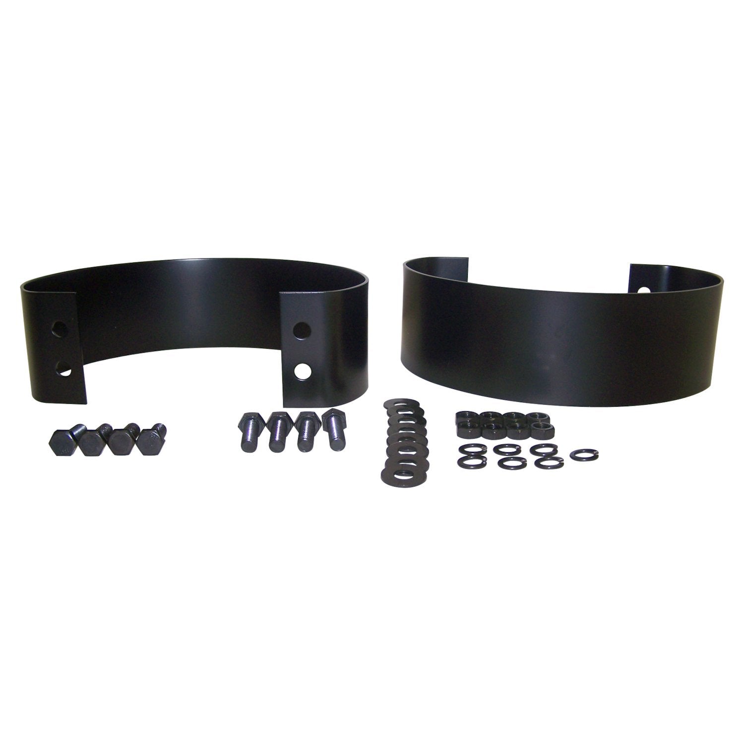 Set of 2 Black Bumperettes for 87-95 Jeep YJ Wrangler & 76-86 Jeep CJ-5, 7, 8 Crown Automotive