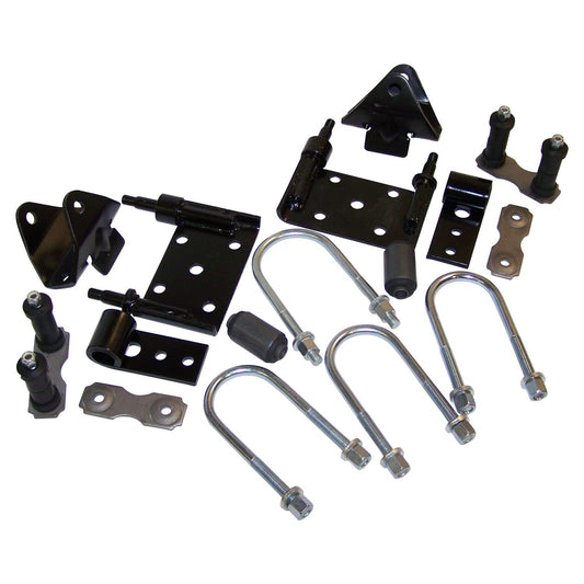 Complete Front Leaf Spring Mounting Kit for 76-86 Jeep CJ-5, CJ-7, CJ-8 Crown Automotive