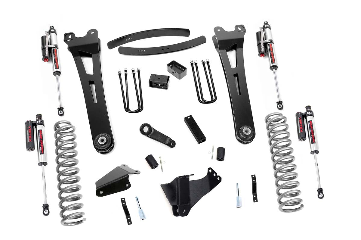 6 Inch Suspension Lift Kit Radius Arms w/Vertex Shocks 05-07 F-250/350 4WD Rough Country-1