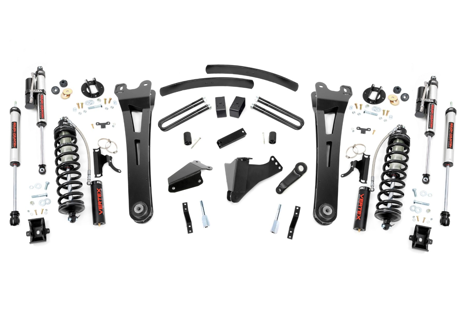 6 Inch Lift Kit Gas Radius Arm C/O Vertex Ford F-250/F-350 Super Duty (05-07) Rough Country