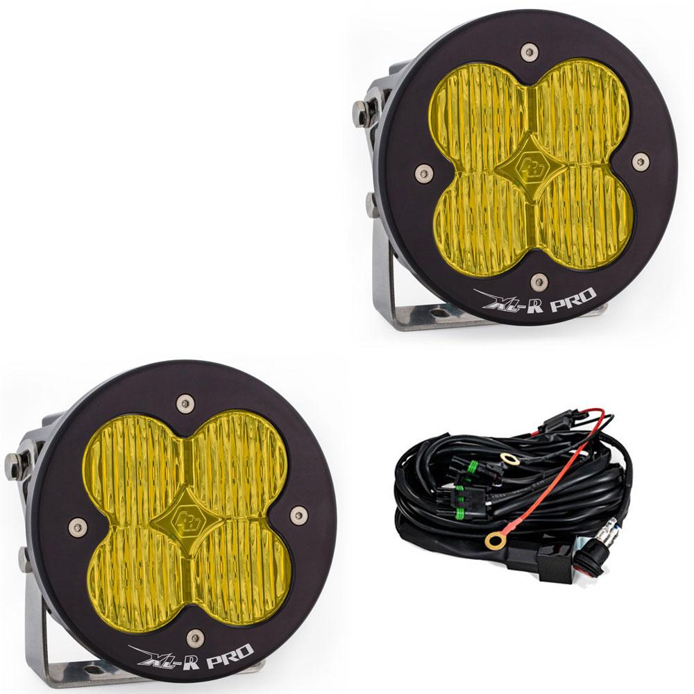LED Light Pods Amber Lens Spot Pair XL R Pro Baja Designs