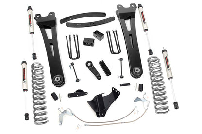 6 Inch Suspension Lift Kit Radius Arms w/V2 Shocks 08-10 F-250/350 4WD Rough Country