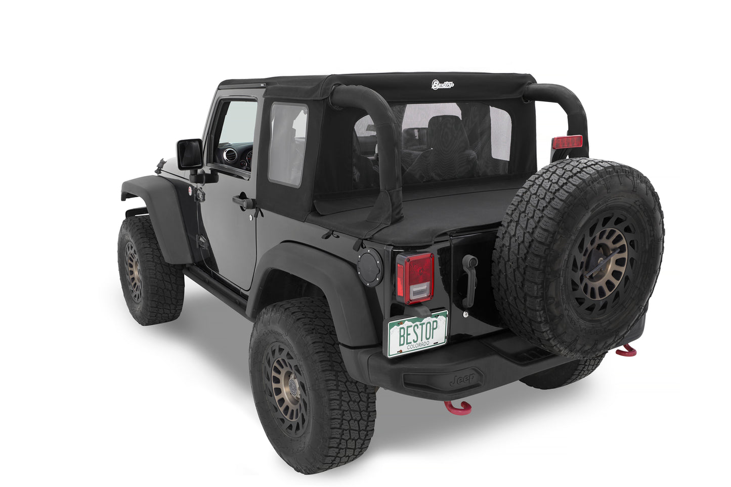 Bestop Jeep Wrangler Halftop Soft Tops For Jeep 2007-2018 Wrangler JK 2 Door Bestop