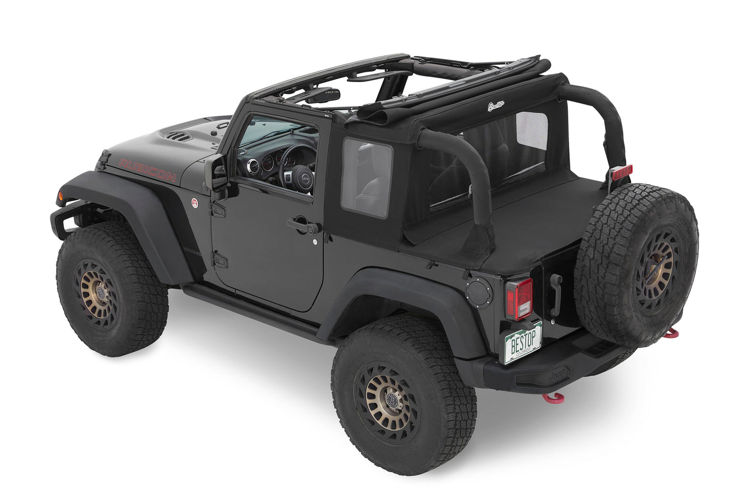 Bestop Jeep Wrangler Halftop Soft Tops For Jeep 2007-2018 Wrangler JK 2 Door Bestop