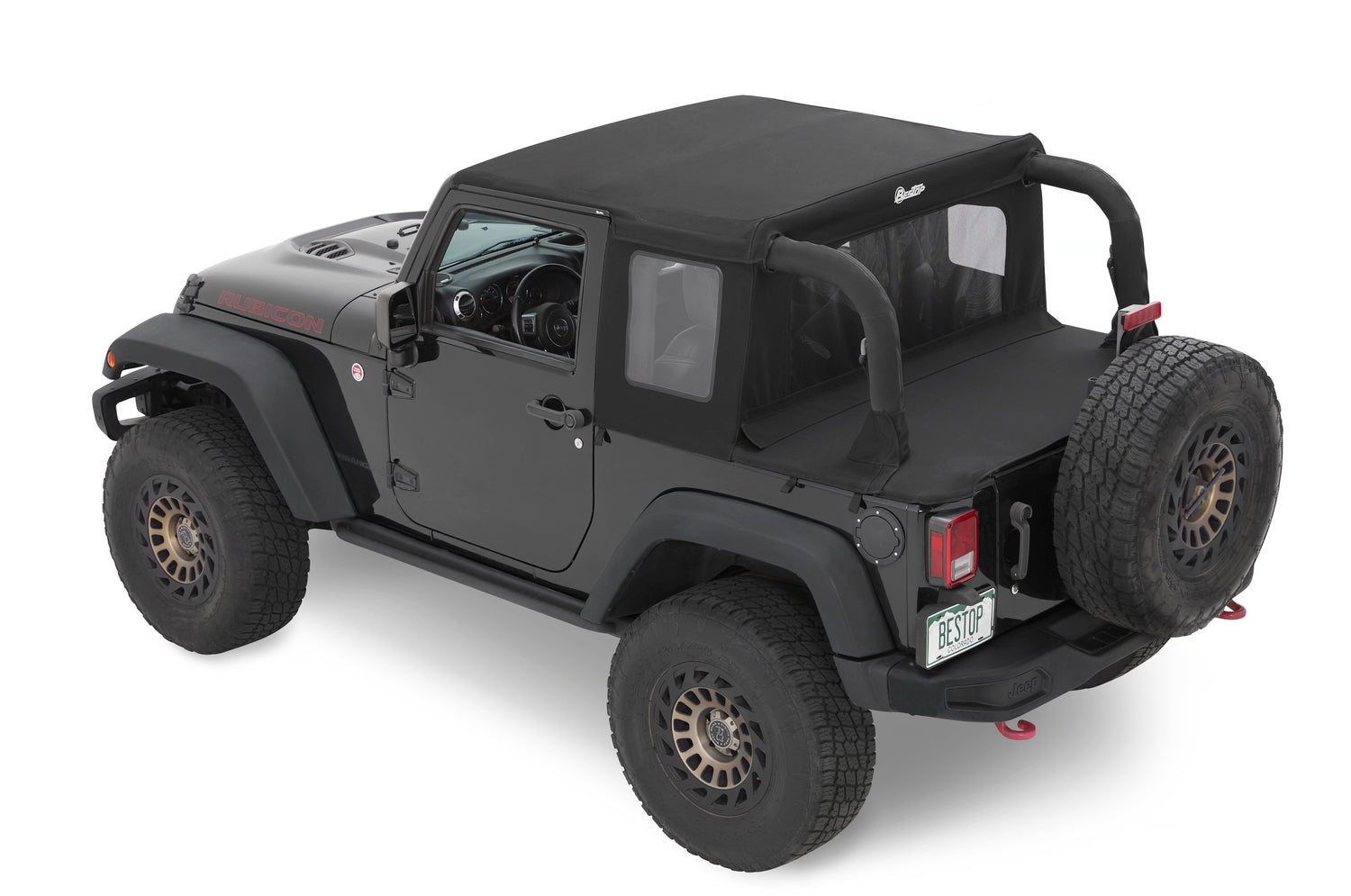Bestop Jeep Wrangler Halftop Soft Tops For Jeep 2007-2018 Wrangler JK 2 Door Bestop