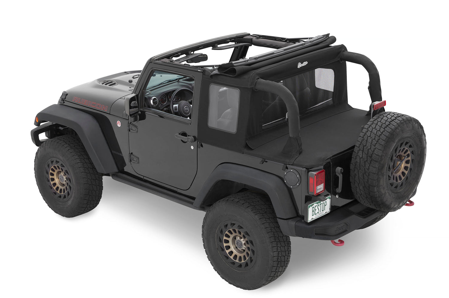 Bestop Jeep Wrangler Halftop Soft Tops For Jeep 2007-2018 Wrangler JK 2 Door Bestop