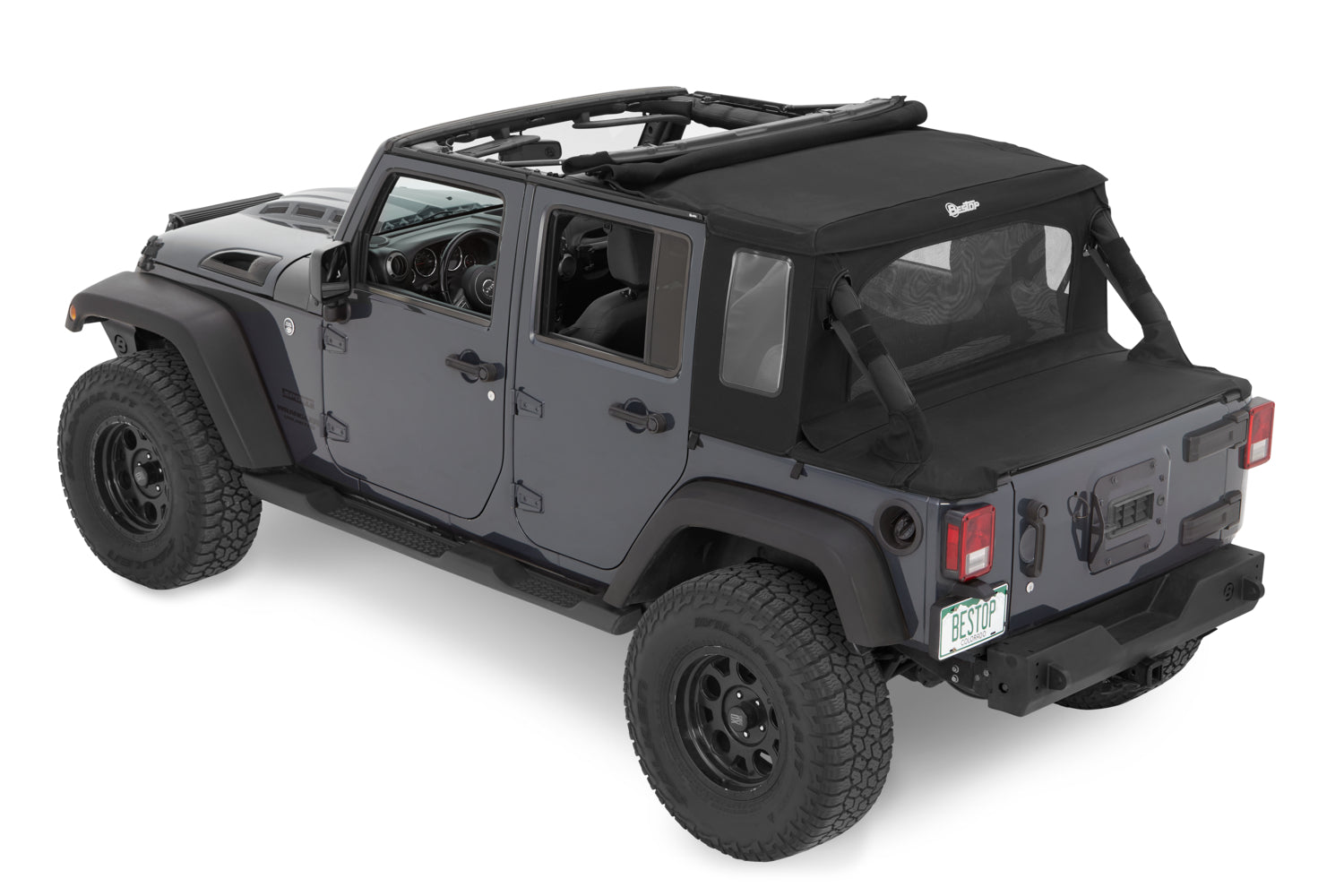 Jeep Wrangler Halftop Soft Tops For Jeep 2007-2018 Wrangler JK 4 Door Bestop-11