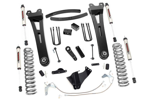 6 Inch Suspension Lift Kit Radius Arms w/V2 Shocks 08-10 F-250/350 4WD Rough Country-1