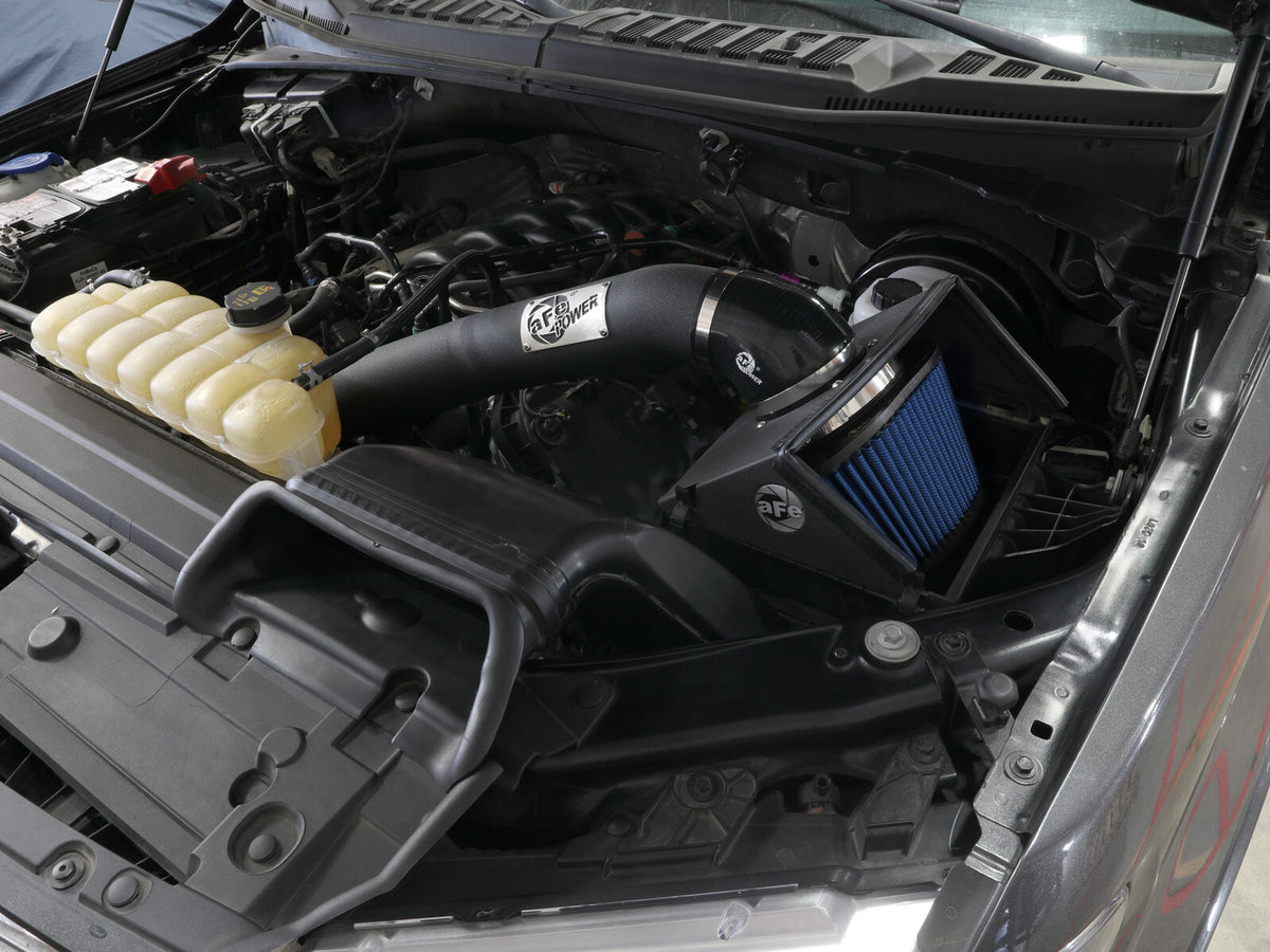 Rapid Induction Cold Air Intake System w/ Pro 5R Filter Ford F-150 15-20 V8-5.0L aFe Power-6