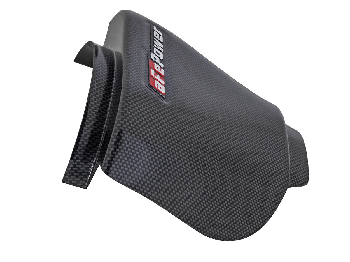 Magnum Force Cold Air Intake Rain Shield Carbon Fiber Design Fits Intakes Pn: 51-12802, 54-12802, 54-12852D and 54-12852R aFe Power-1