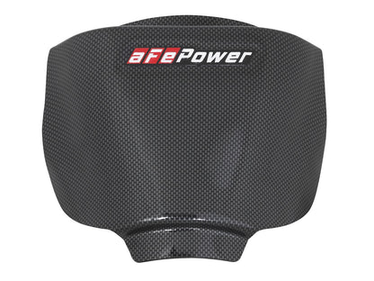 Magnum Force Cold Air Intake Rain Shield Carbon Fiber Design Fits Intakes Pn: 51-12802, 54-12802, 54-12852D and 54-12852R aFe Power-2