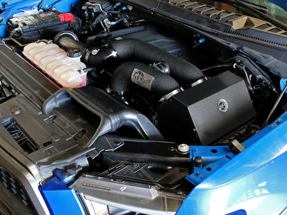 Rapid Induction Cold Air Intake System w/ Pro 5R Filter Ford F-150/Raptor 17-20 V6-3.5L (tt)/Expedition 18-21 V6-3.5L (tt) 78 Percent Air Flow Gain aFe Power-8