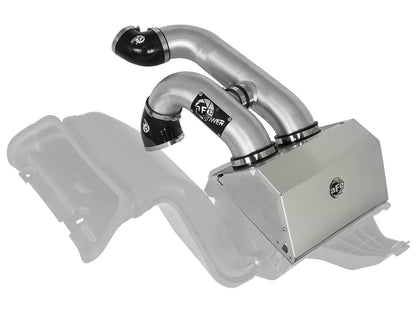 Rapid Induction Cold Air Intake System w/ Pro 5R Filter Brushed Ford F-150/Raptor 17-20 V6-3.5L (tt)/Expedition 18-21 V6-3.5L (tt) aFe Power