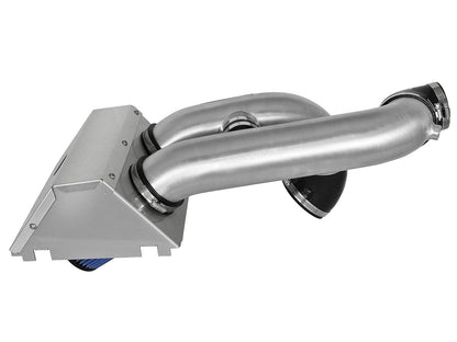 Rapid Induction Cold Air Intake System w/ Pro 5R Filter Brushed Ford F-150/Raptor 17-20 V6-3.5L (tt)/Expedition 18-21 V6-3.5L (tt) aFe Power-2