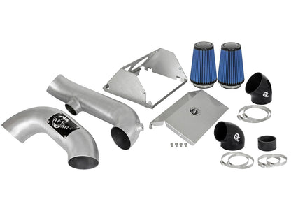 Rapid Induction Cold Air Intake System w/ Pro 5R Filter Brushed Ford F-150/Raptor 17-20 V6-3.5L (tt)/Expedition 18-21 V6-3.5L (tt) aFe Power-7