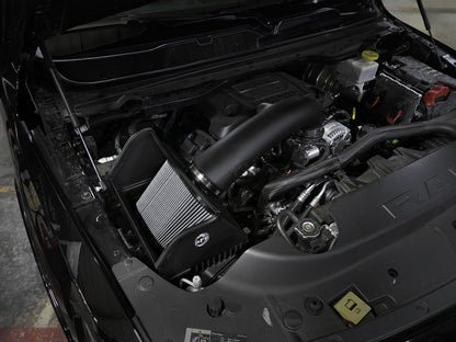 Rapid Induction Cold Air Intake System w/ Pro Dry S Filter Ram 1500 (Dt) 19-26 V8-5.7L Hemi aFe Power-8
