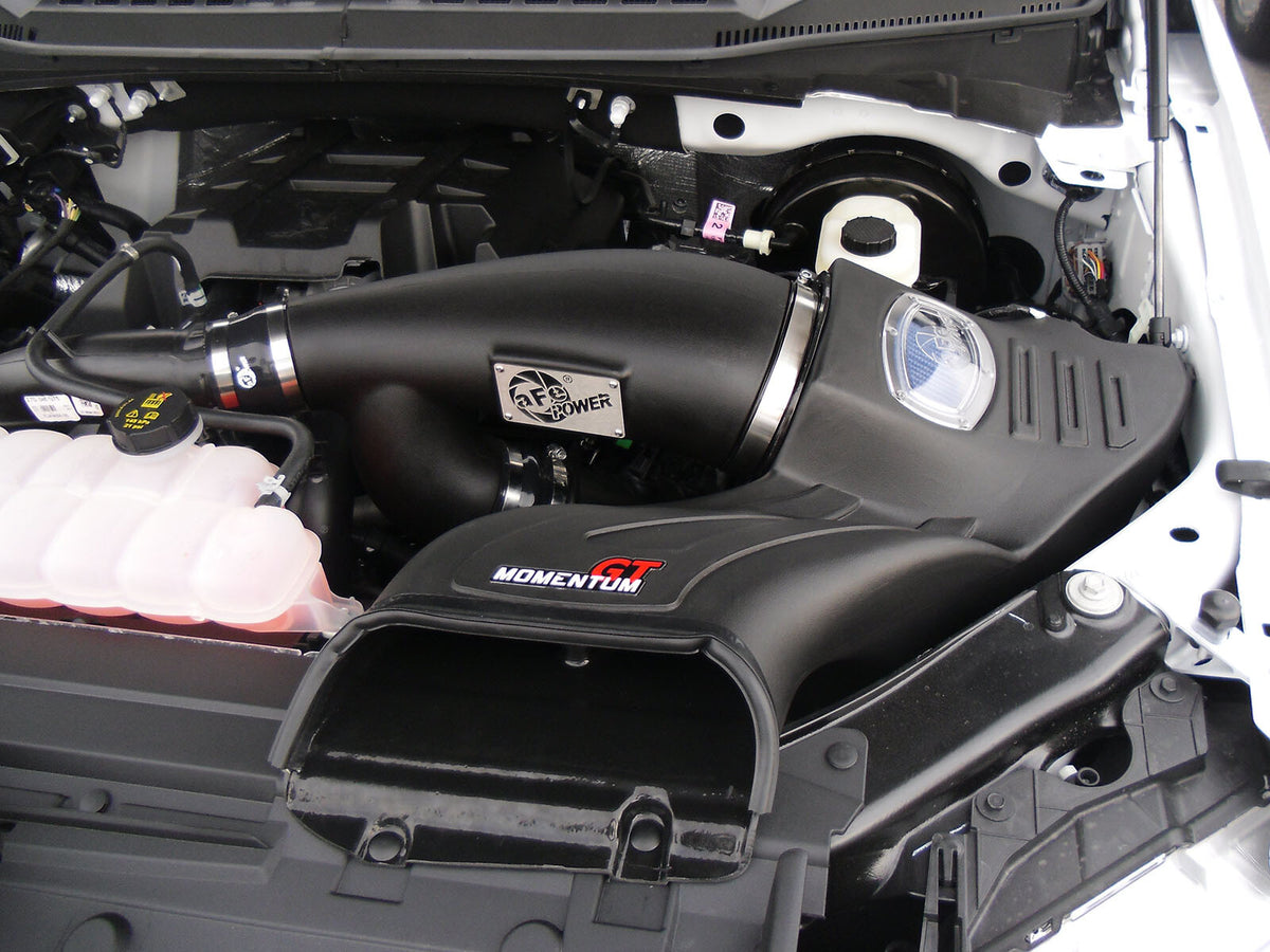 Momentum GT Cold Air Intake System w/ Pro 5R Filter Ford F-150 15-26 V6-2.7L (tt)/ 15-16 V6-3.5L (tt) aFe Power-5