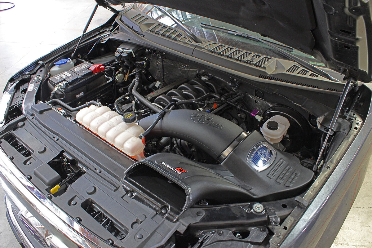 Momentum GT Cold Air Intake System w/ Pro 5R Filter Ford F-150 15-20 V8-5.0L aFe Power-7