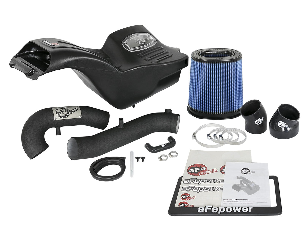 Momentum Xp Cold Air Intake System w/ Pro 5R Filter Ford F-150 Raptor 17-20 V6-3.5L (tt) aFe Power-5