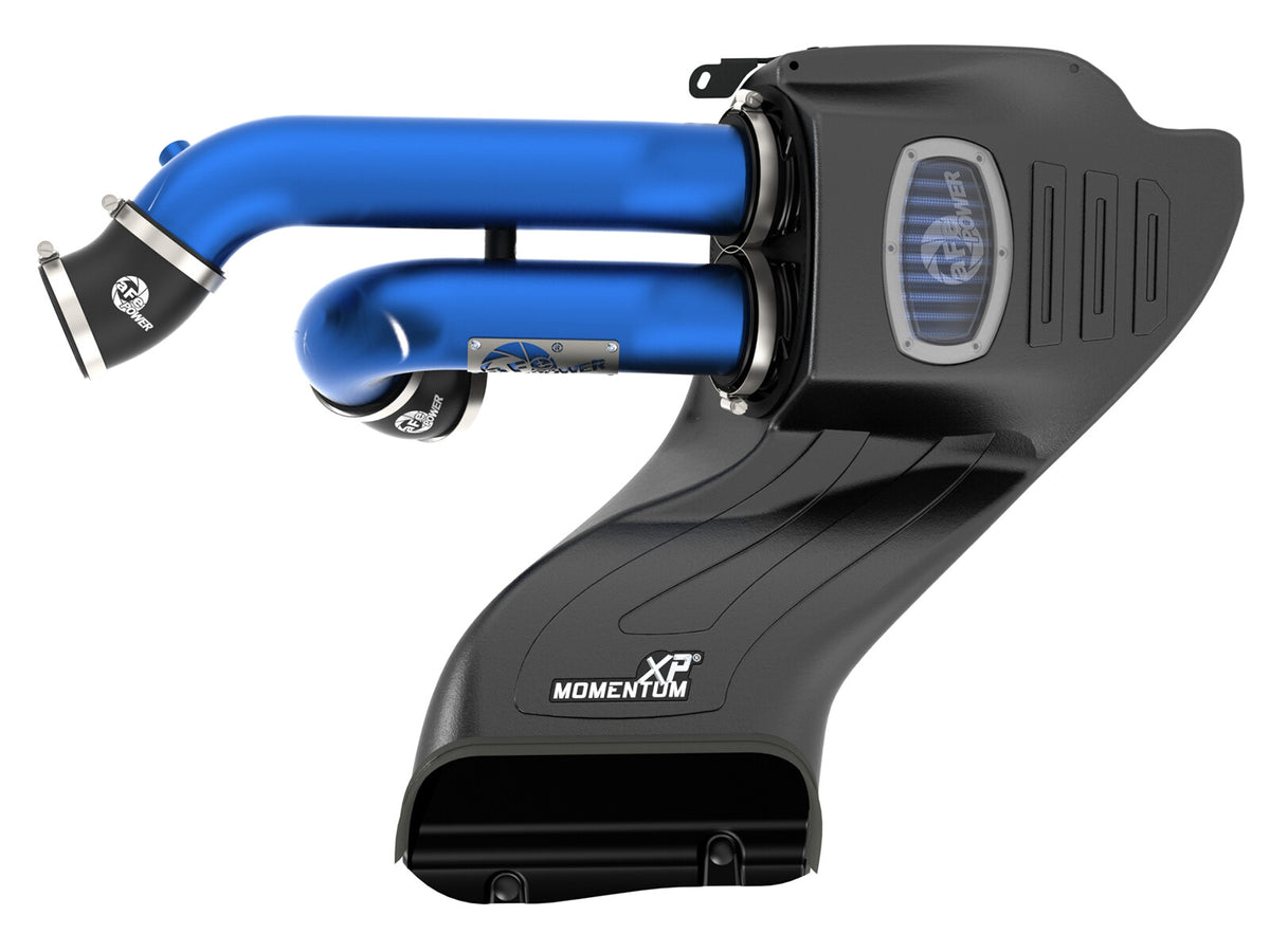 Momentum Xp Cold Air Intake System w/ Pro 5R Filter Blue Ford F-150 Raptor 17-20 V6-3.5L (tt) aFe Power-3