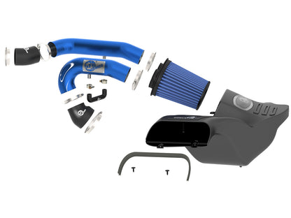 Momentum Xp Cold Air Intake System w/ Pro 5R Filter Blue Ford F-150 Raptor 17-20 V6-3.5L (tt) aFe Power-4