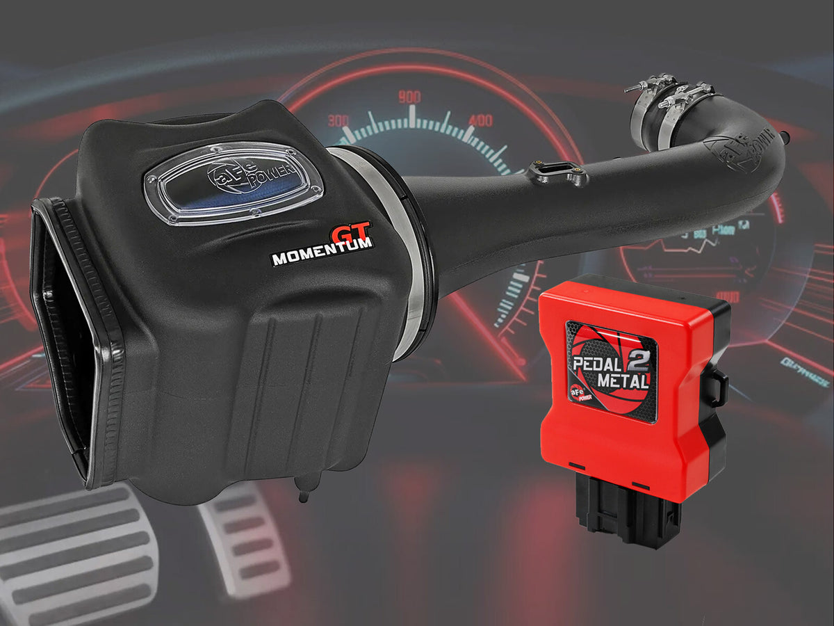 Pack Stage 3 - Momentum Intake + P2M Throttle Enhancer GM Silverado/Sierra 1500 14-19/Tahoe/Suburban/Yukon/XL/Escalade 15-20 V8-5.3L/6.2L aFe Power
