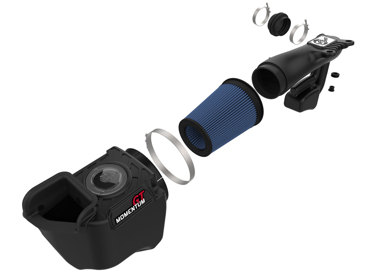 Momentum GT Cold Air Intake System w/ Pro 5R Filter Jeep Wrangler (JK) 12-18 V6-3.6L 22 Percent Air Flow Gain aFe Power-5
