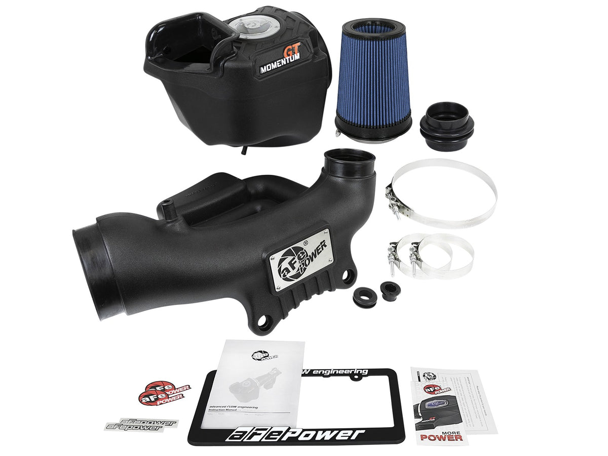 Momentum GT Cold Air Intake System w/ Pro 5R Filter Jeep Wrangler (JK) 12-18 V6-3.6L 22 Percent Air Flow Gain aFe Power-6